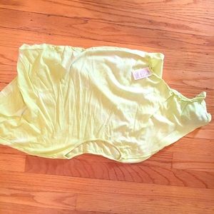 Neon yellow crop top